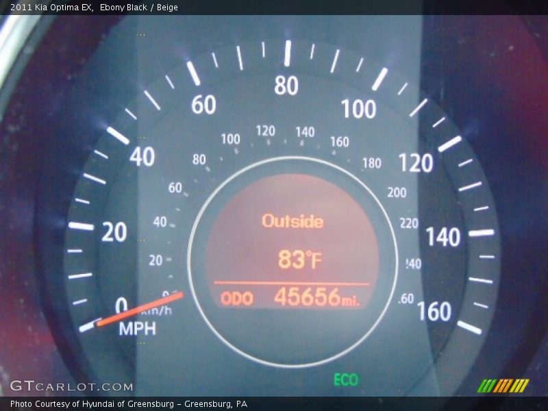 Ebony Black / Beige 2011 Kia Optima EX
