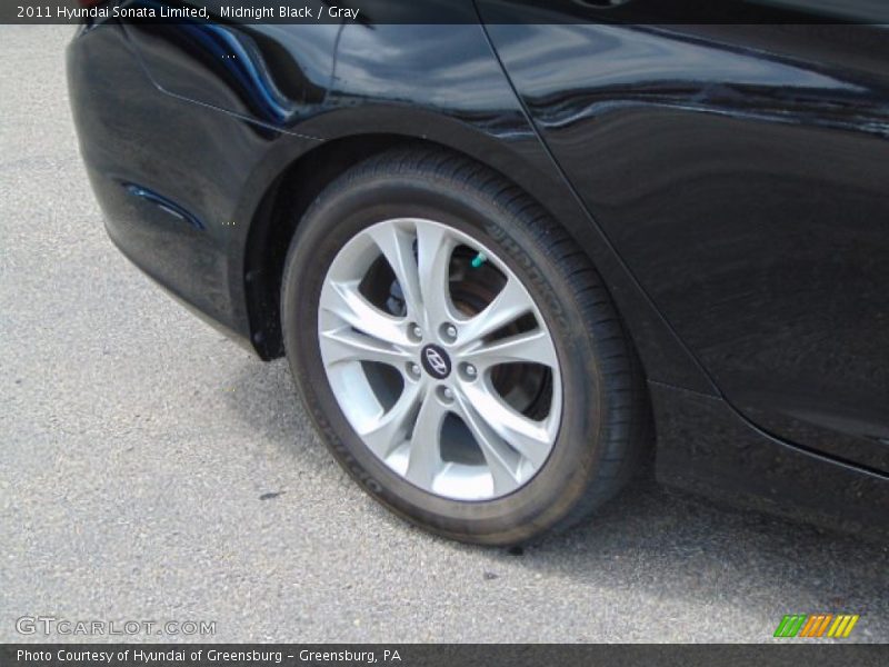 Midnight Black / Gray 2011 Hyundai Sonata Limited