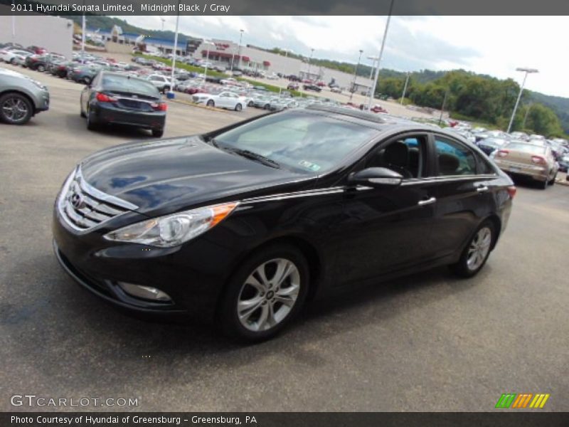 Midnight Black / Gray 2011 Hyundai Sonata Limited