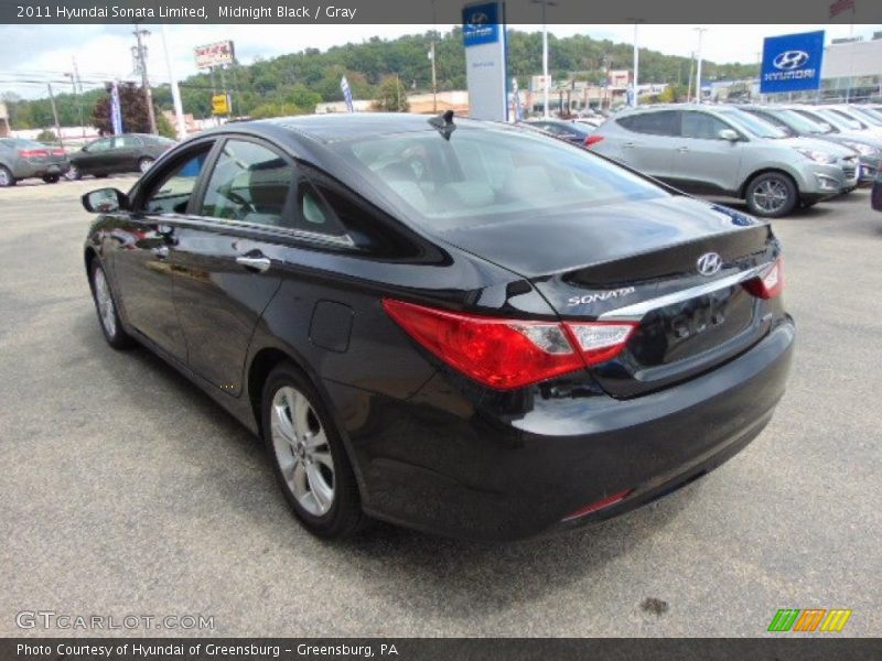 Midnight Black / Gray 2011 Hyundai Sonata Limited