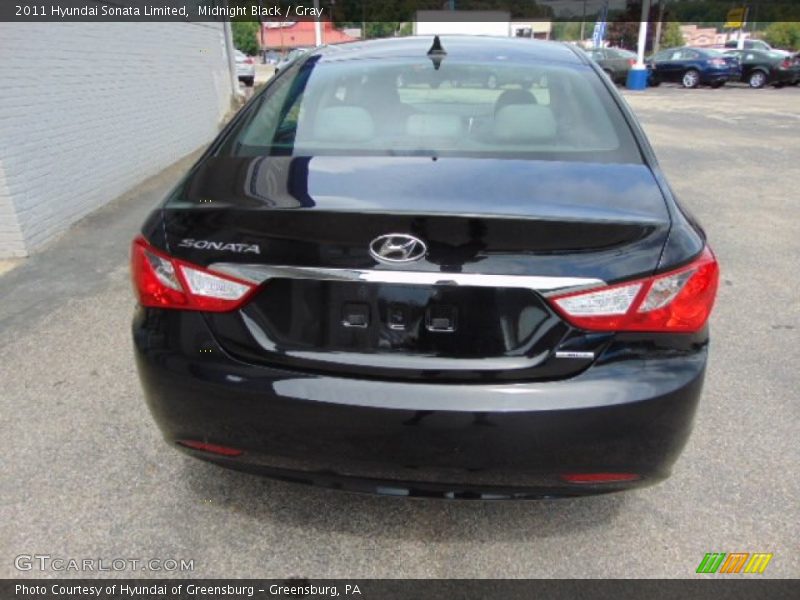 Midnight Black / Gray 2011 Hyundai Sonata Limited