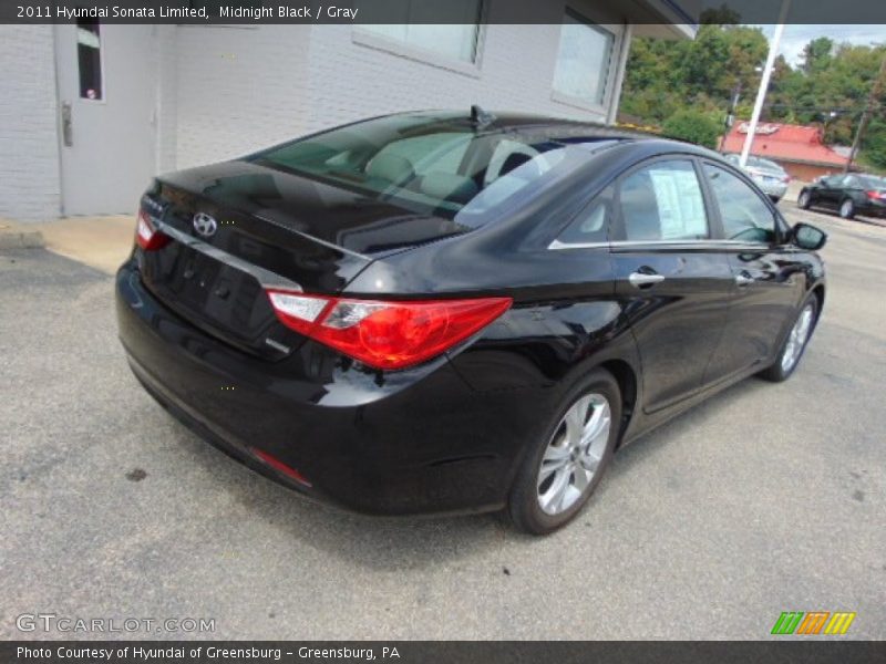 Midnight Black / Gray 2011 Hyundai Sonata Limited