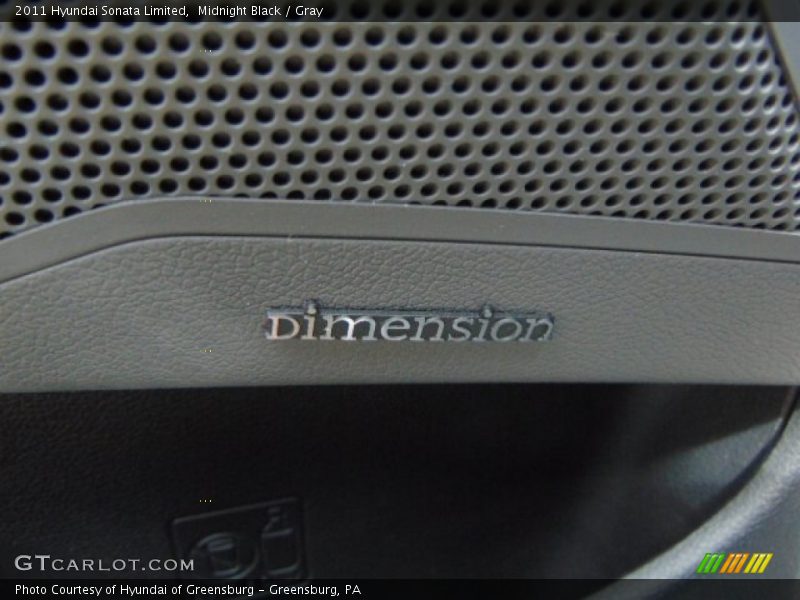 Midnight Black / Gray 2011 Hyundai Sonata Limited
