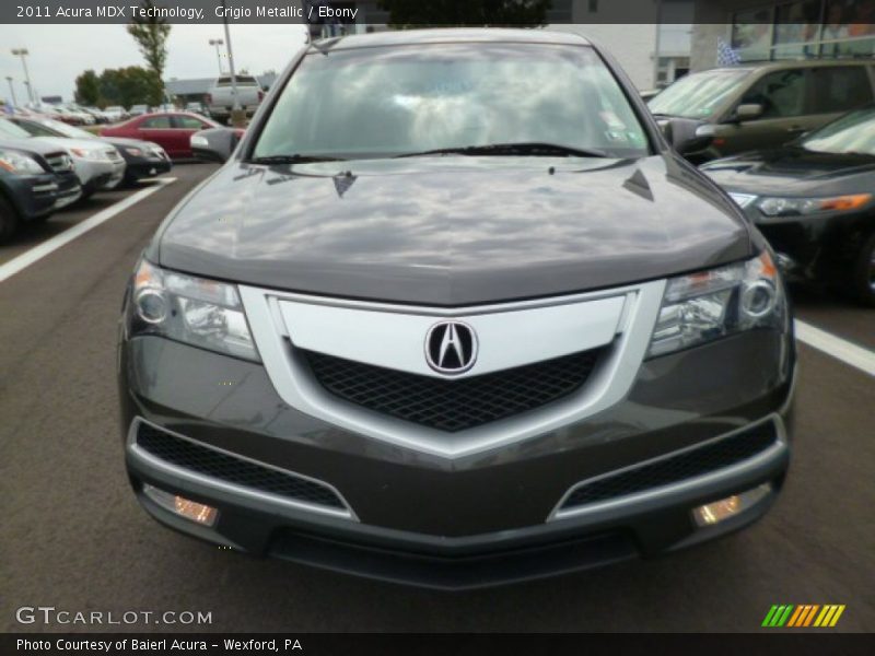 Grigio Metallic / Ebony 2011 Acura MDX Technology