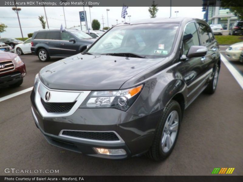 Grigio Metallic / Ebony 2011 Acura MDX Technology