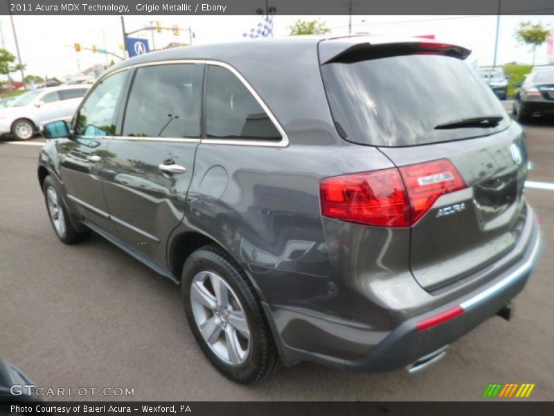 Grigio Metallic / Ebony 2011 Acura MDX Technology