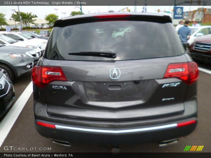 Grigio Metallic / Ebony 2011 Acura MDX Technology