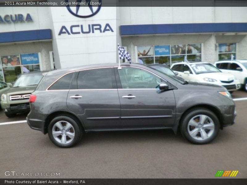 Grigio Metallic / Ebony 2011 Acura MDX Technology
