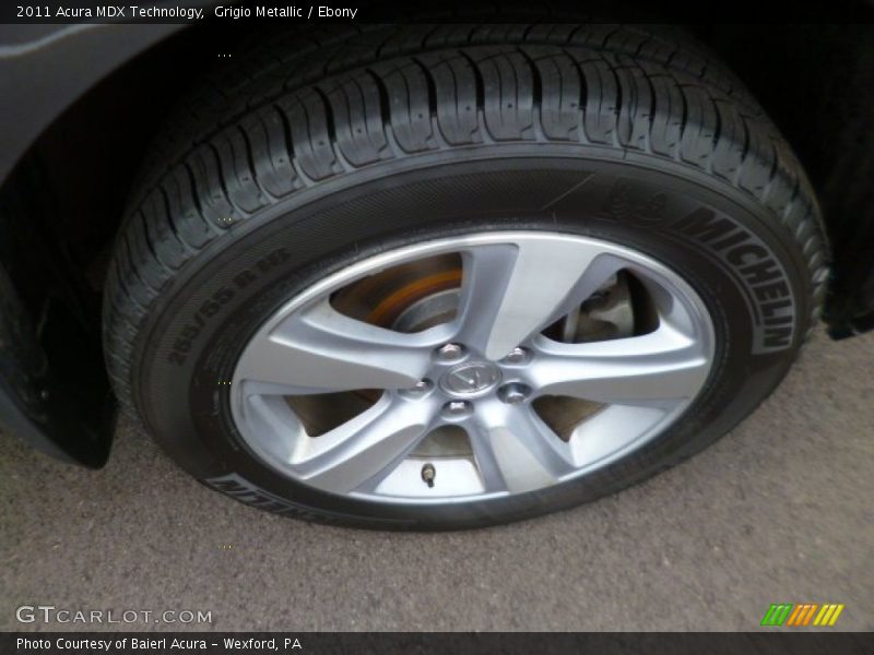 Grigio Metallic / Ebony 2011 Acura MDX Technology