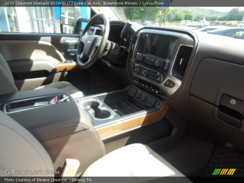 Brownstone Metallic / Cocoa/Dune 2015 Chevrolet Silverado 3500HD LTZ Crew Cab 4x4