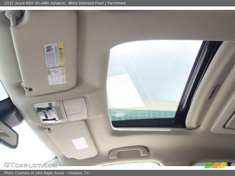 White Diamond Pearl / Parchment 2015 Acura MDX SH-AWD Advance