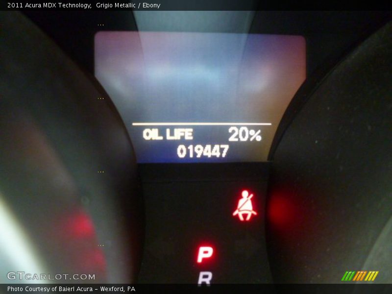 Grigio Metallic / Ebony 2011 Acura MDX Technology