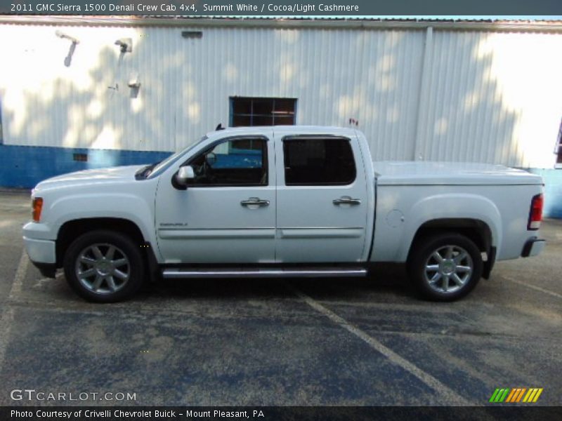 Summit White / Cocoa/Light Cashmere 2011 GMC Sierra 1500 Denali Crew Cab 4x4