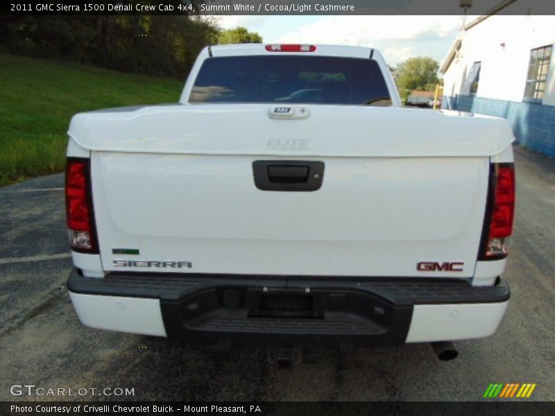 Summit White / Cocoa/Light Cashmere 2011 GMC Sierra 1500 Denali Crew Cab 4x4