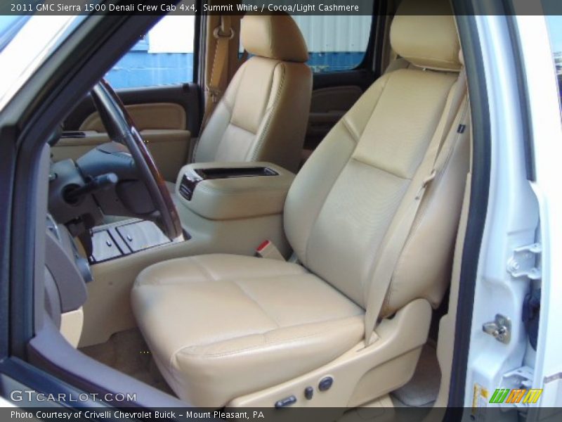 Summit White / Cocoa/Light Cashmere 2011 GMC Sierra 1500 Denali Crew Cab 4x4