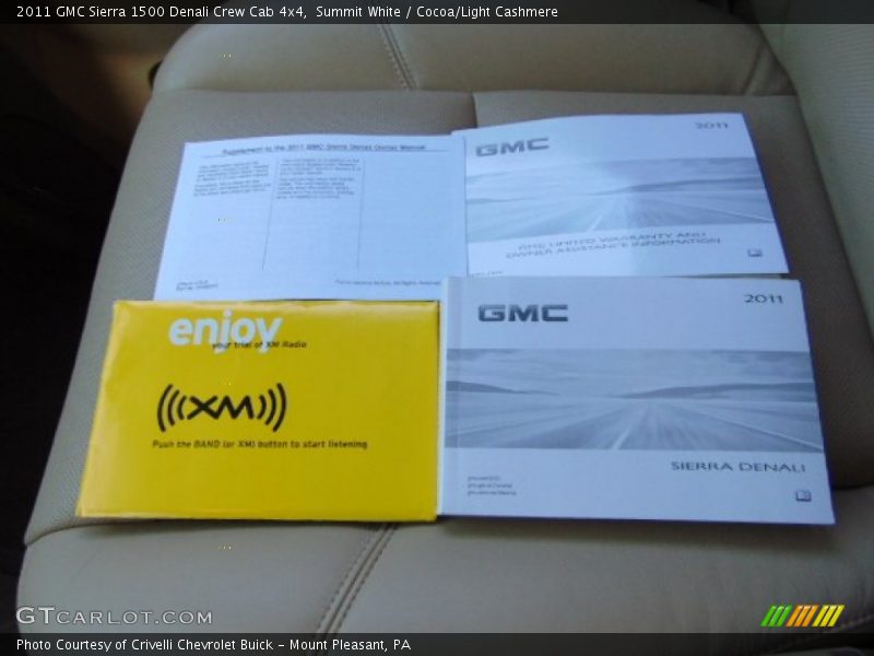 Summit White / Cocoa/Light Cashmere 2011 GMC Sierra 1500 Denali Crew Cab 4x4