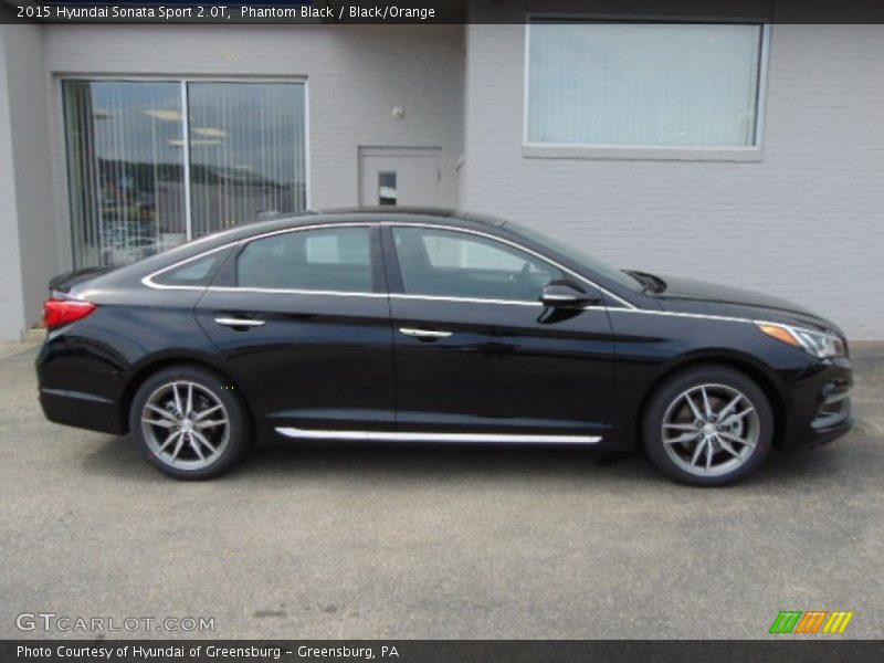 Phantom Black / Black/Orange 2015 Hyundai Sonata Sport 2.0T