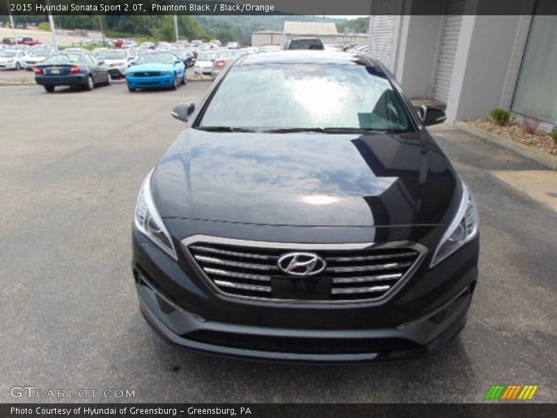 Phantom Black / Black/Orange 2015 Hyundai Sonata Sport 2.0T