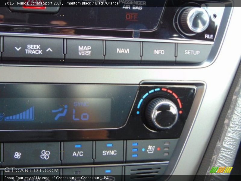 Phantom Black / Black/Orange 2015 Hyundai Sonata Sport 2.0T