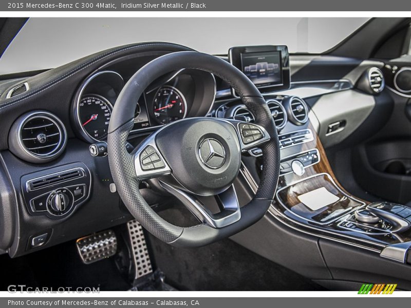 Iridium Silver Metallic / Black 2015 Mercedes-Benz C 300 4Matic