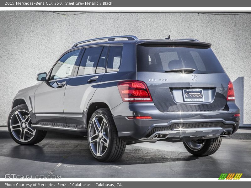 Steel Grey Metallic / Black 2015 Mercedes-Benz GLK 350