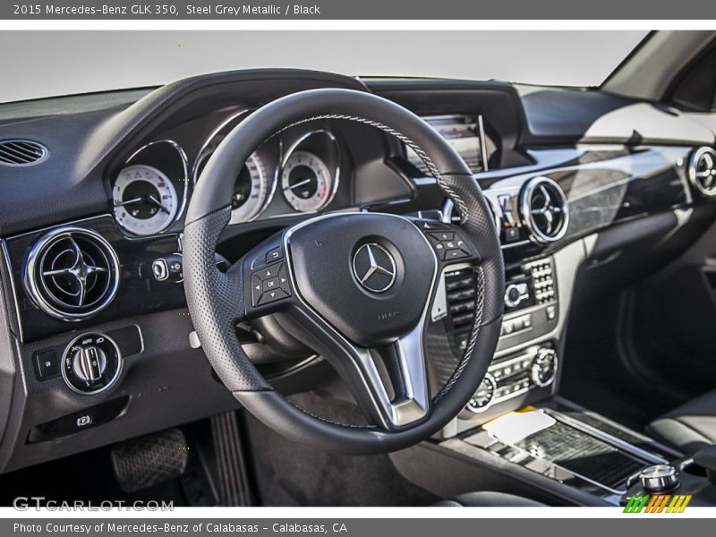 Steel Grey Metallic / Black 2015 Mercedes-Benz GLK 350