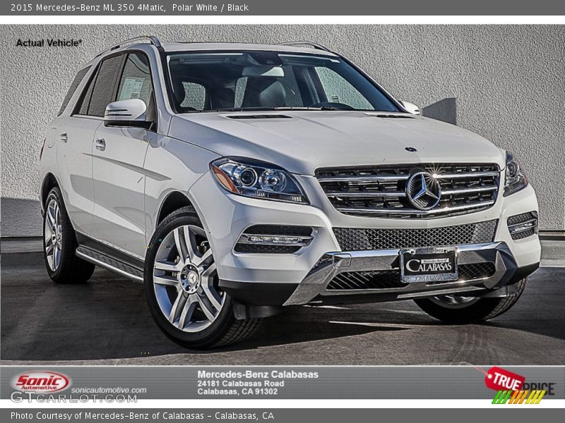 Polar White / Black 2015 Mercedes-Benz ML 350 4Matic