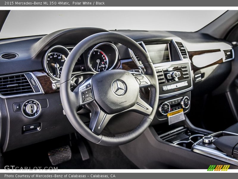 Polar White / Black 2015 Mercedes-Benz ML 350 4Matic