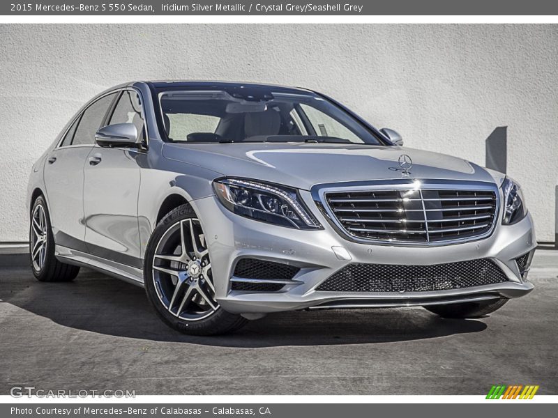 Iridium Silver Metallic / Crystal Grey/Seashell Grey 2015 Mercedes-Benz S 550 Sedan