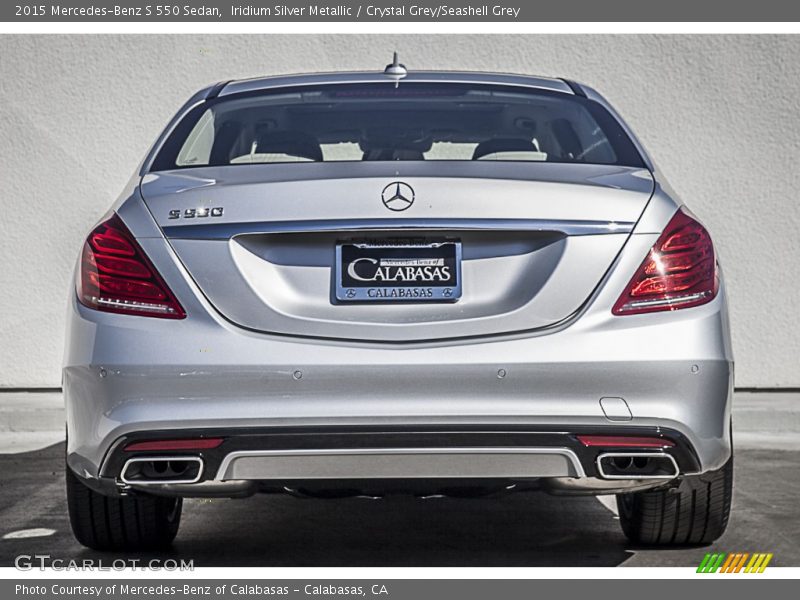 Iridium Silver Metallic / Crystal Grey/Seashell Grey 2015 Mercedes-Benz S 550 Sedan