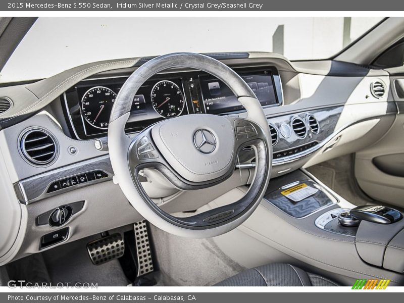 Iridium Silver Metallic / Crystal Grey/Seashell Grey 2015 Mercedes-Benz S 550 Sedan