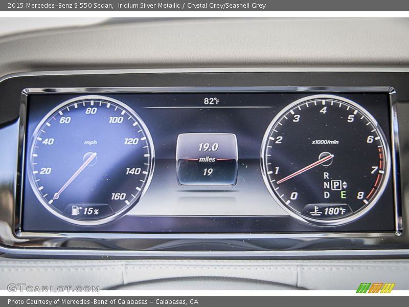 Iridium Silver Metallic / Crystal Grey/Seashell Grey 2015 Mercedes-Benz S 550 Sedan