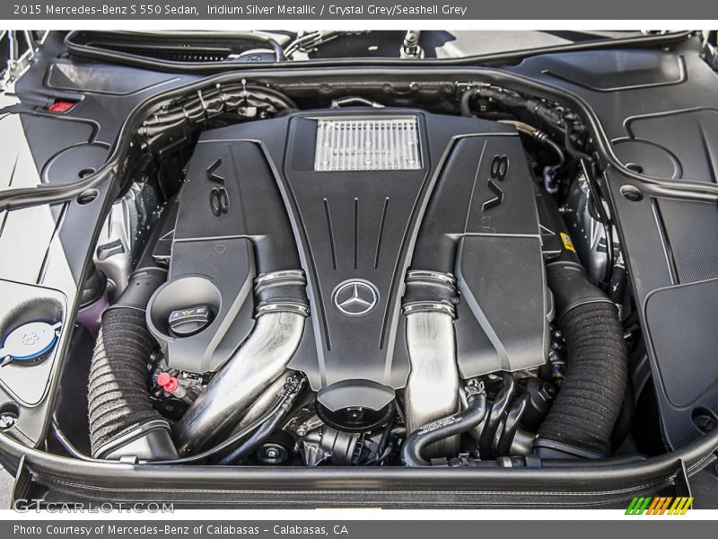Iridium Silver Metallic / Crystal Grey/Seashell Grey 2015 Mercedes-Benz S 550 Sedan