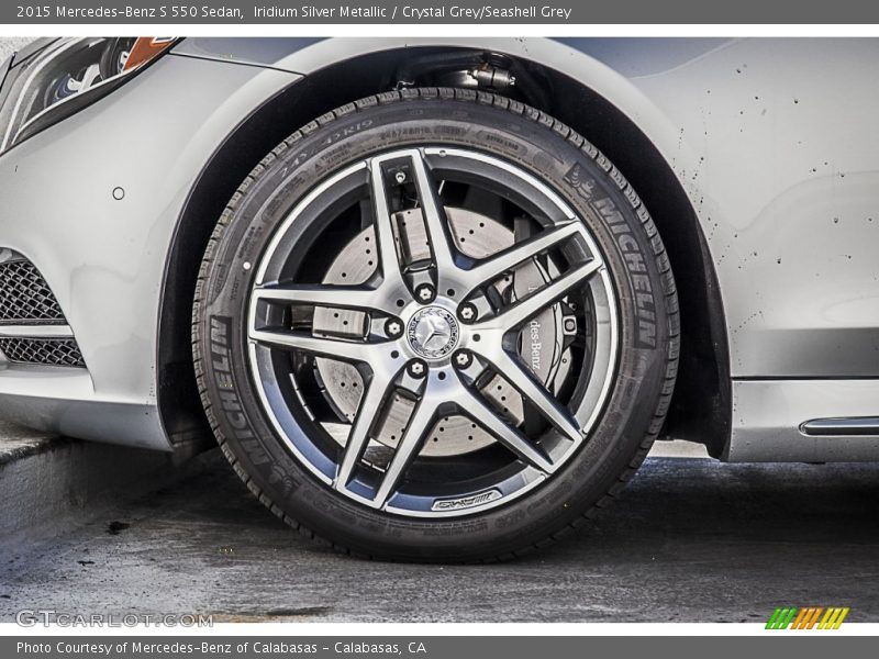 Iridium Silver Metallic / Crystal Grey/Seashell Grey 2015 Mercedes-Benz S 550 Sedan