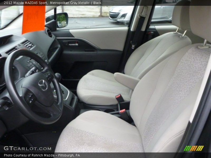 Metropolitan Gray Metallic / Black 2012 Mazda MAZDA5 Sport