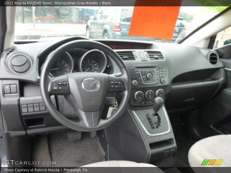Metropolitan Gray Metallic / Black 2012 Mazda MAZDA5 Sport