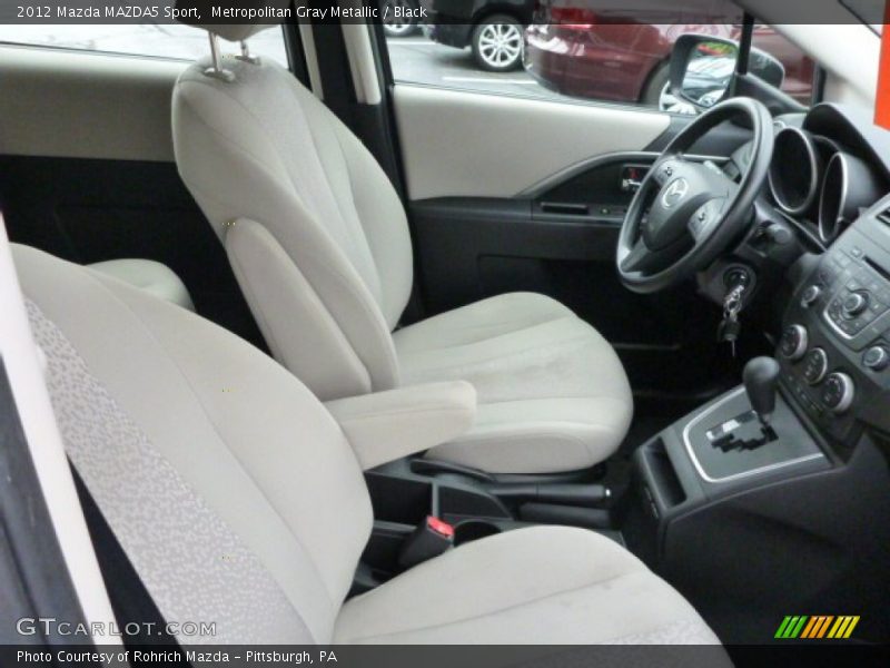 Metropolitan Gray Metallic / Black 2012 Mazda MAZDA5 Sport