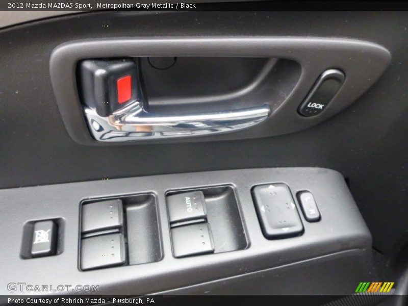 Metropolitan Gray Metallic / Black 2012 Mazda MAZDA5 Sport