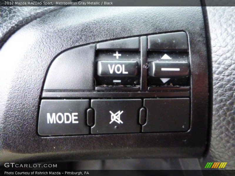 Metropolitan Gray Metallic / Black 2012 Mazda MAZDA5 Sport
