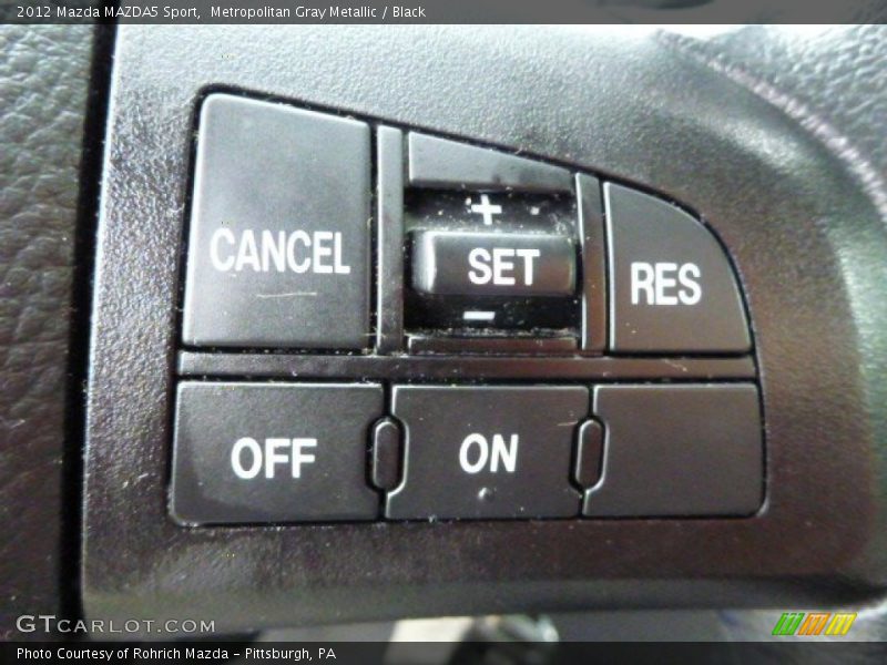 Metropolitan Gray Metallic / Black 2012 Mazda MAZDA5 Sport