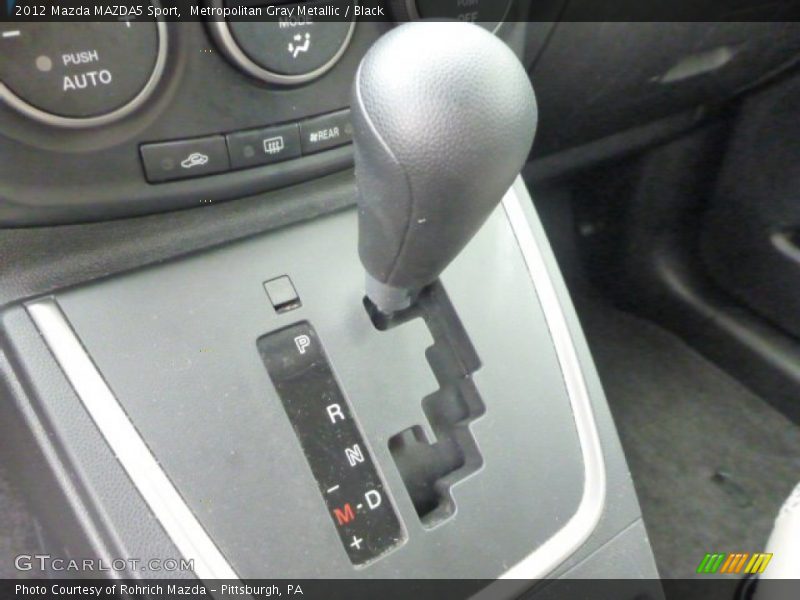 Metropolitan Gray Metallic / Black 2012 Mazda MAZDA5 Sport