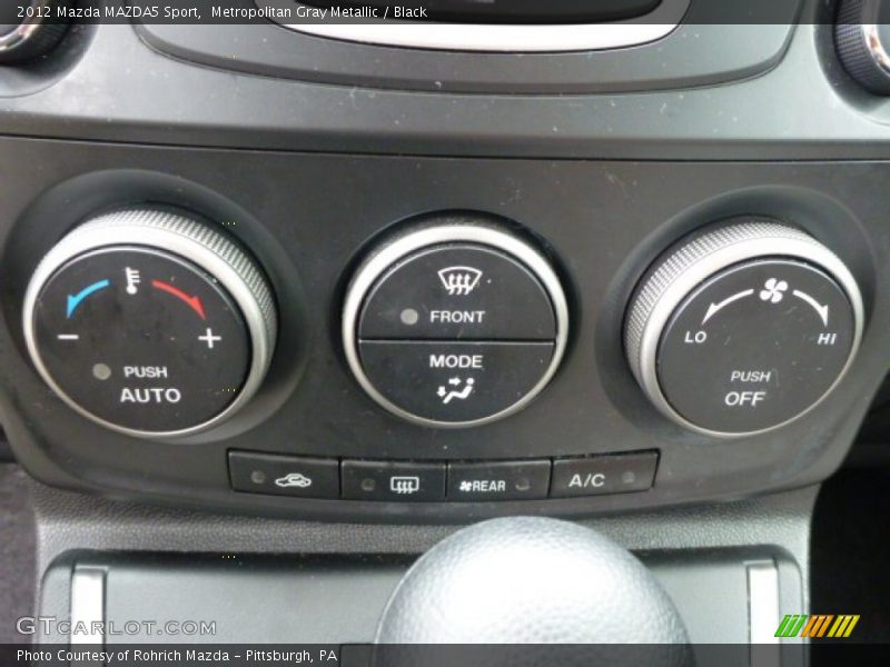 Metropolitan Gray Metallic / Black 2012 Mazda MAZDA5 Sport