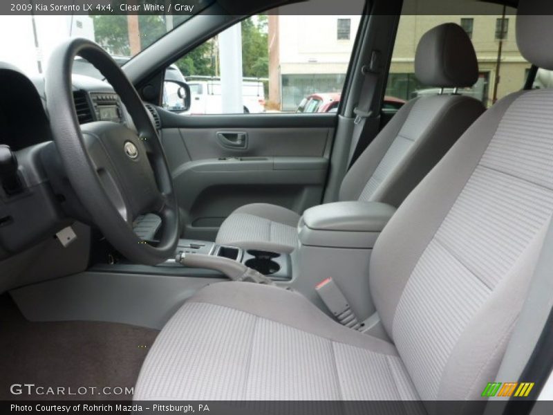 Clear White / Gray 2009 Kia Sorento LX 4x4