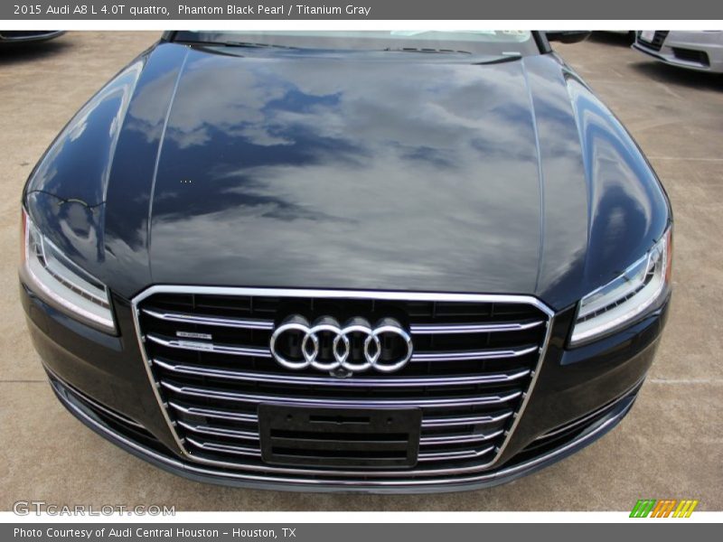 Phantom Black Pearl / Titanium Gray 2015 Audi A8 L 4.0T quattro