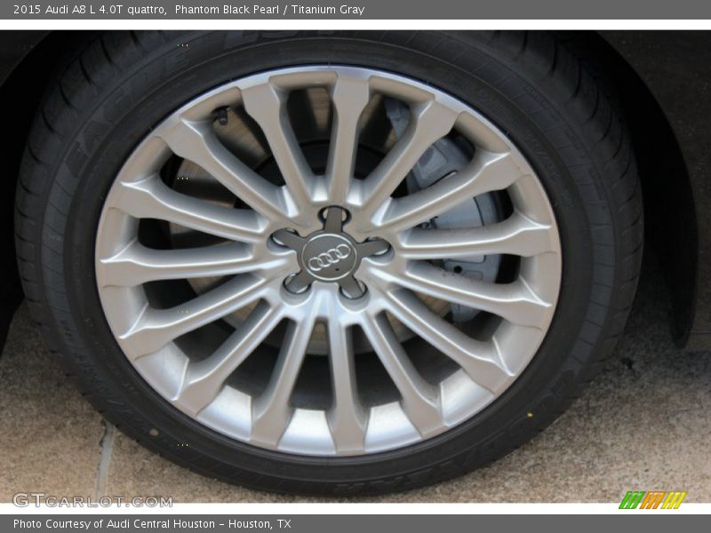 Phantom Black Pearl / Titanium Gray 2015 Audi A8 L 4.0T quattro