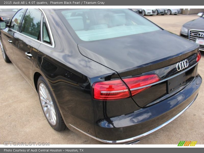 Phantom Black Pearl / Titanium Gray 2015 Audi A8 L 4.0T quattro