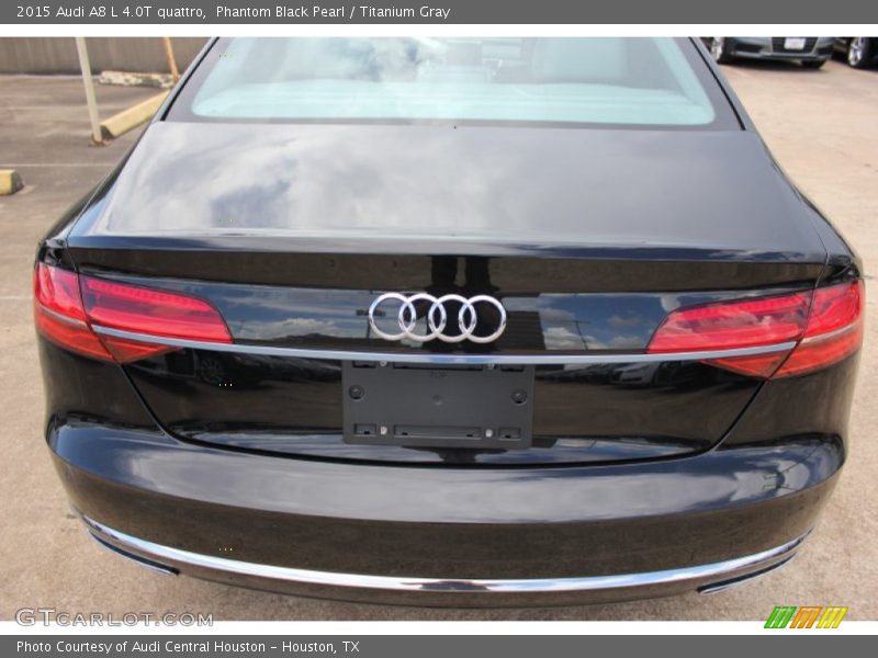 Phantom Black Pearl / Titanium Gray 2015 Audi A8 L 4.0T quattro
