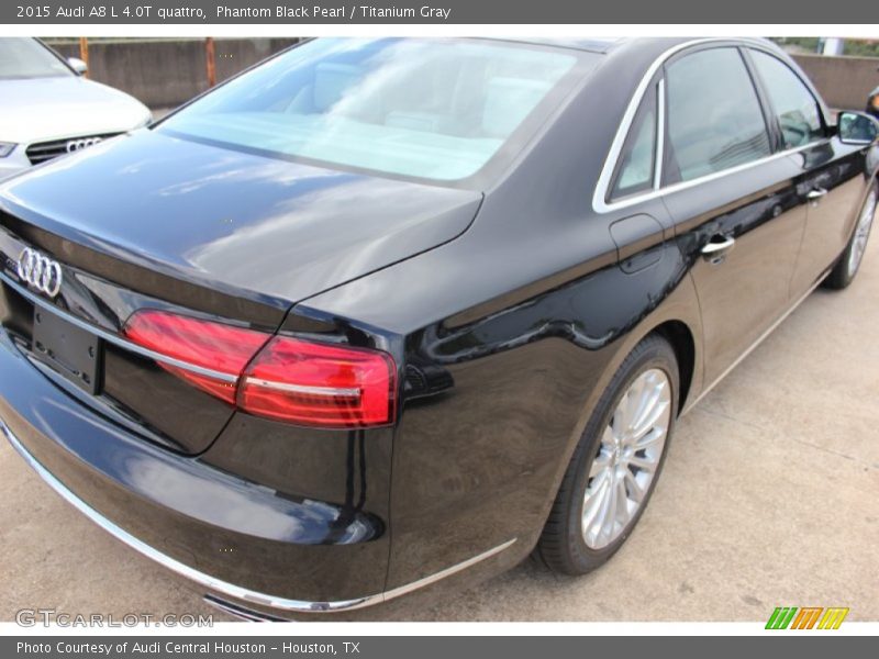 Phantom Black Pearl / Titanium Gray 2015 Audi A8 L 4.0T quattro