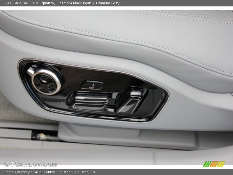 Phantom Black Pearl / Titanium Gray 2015 Audi A8 L 4.0T quattro