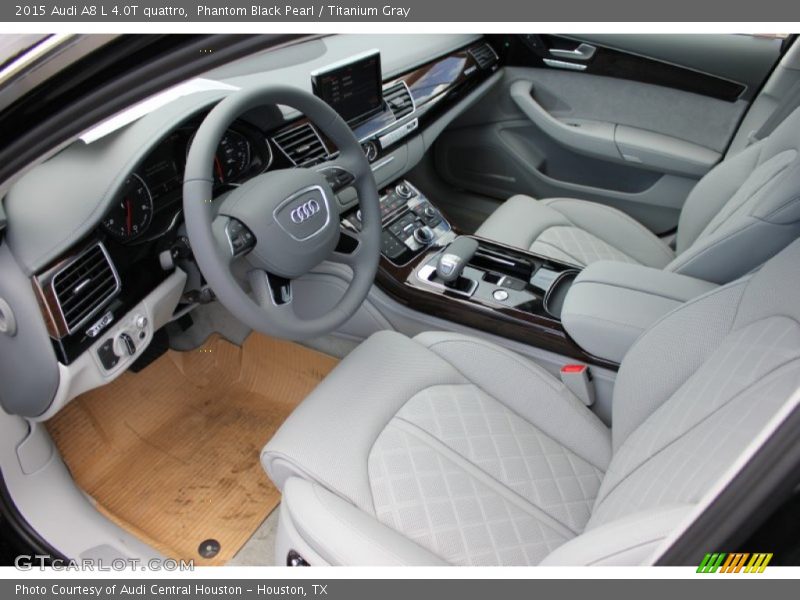 Phantom Black Pearl / Titanium Gray 2015 Audi A8 L 4.0T quattro